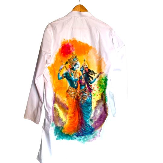 Handpainted Mens Kurta