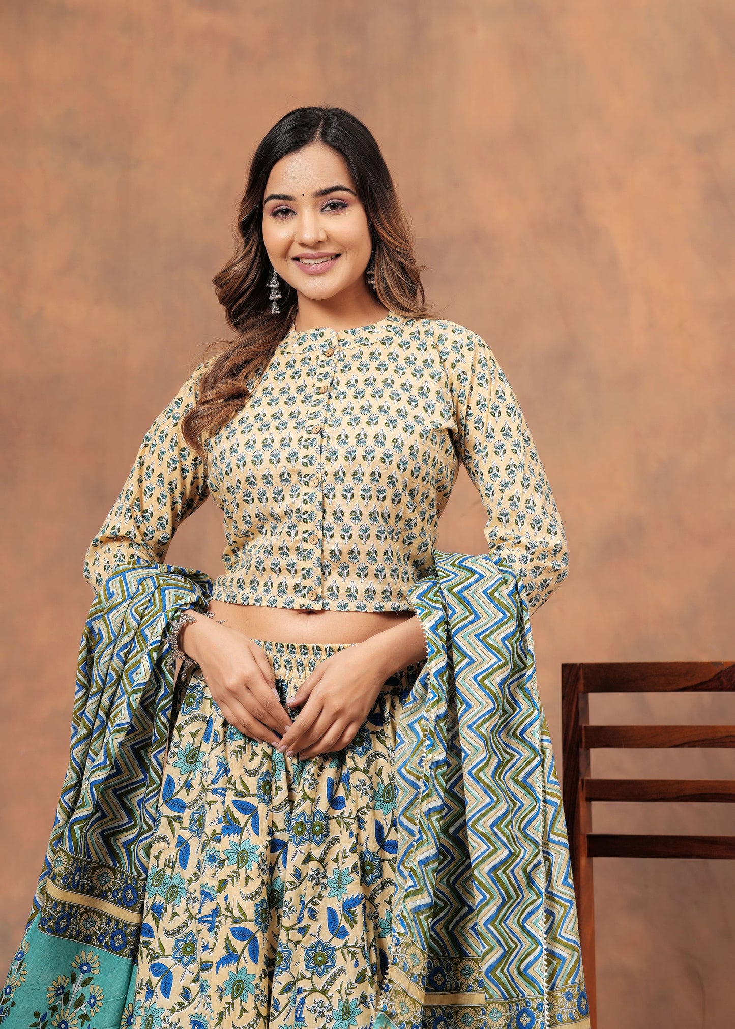 Mul Mul cotton Lehenga skirt