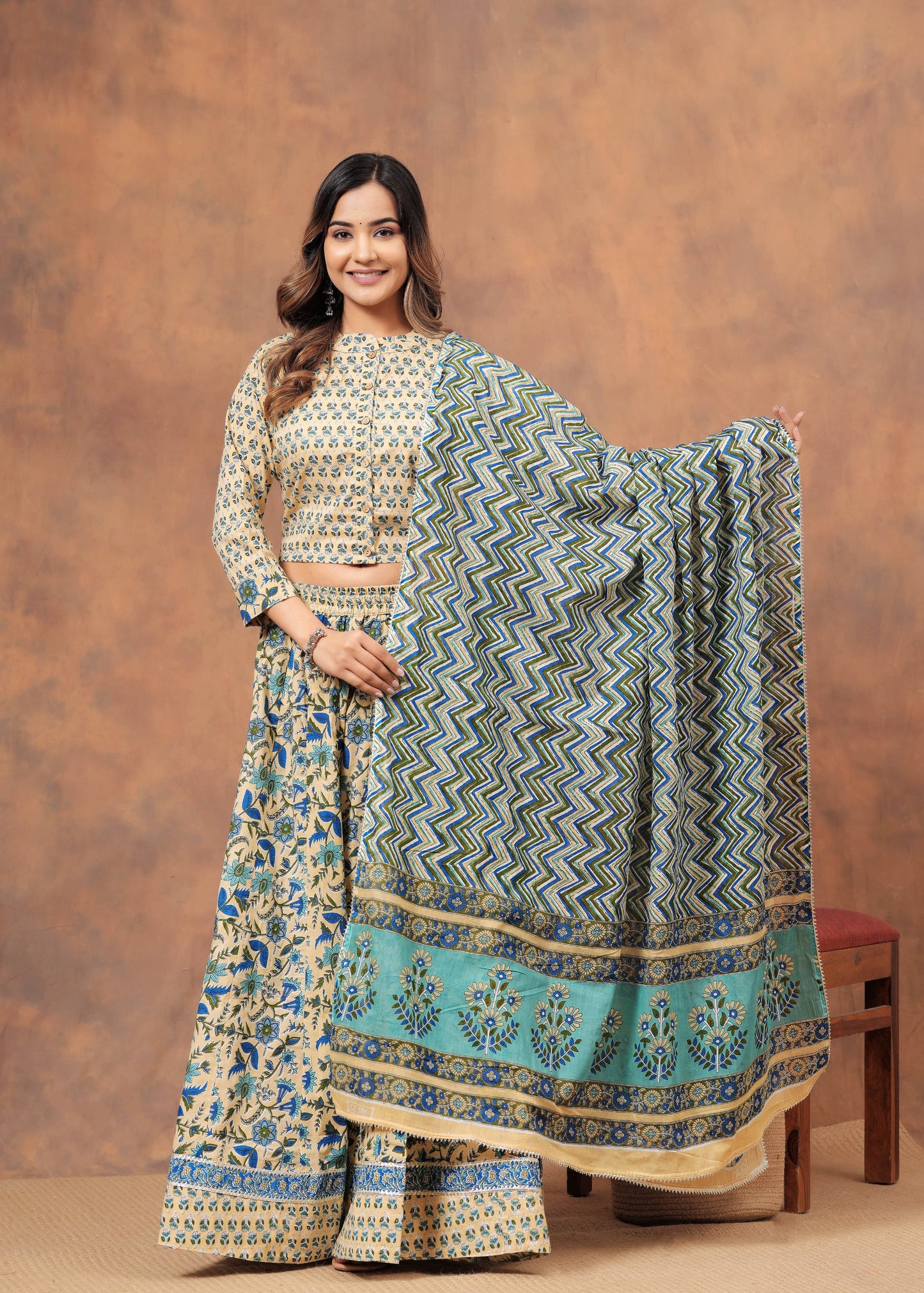 Mul Mul cotton Lehenga skirt