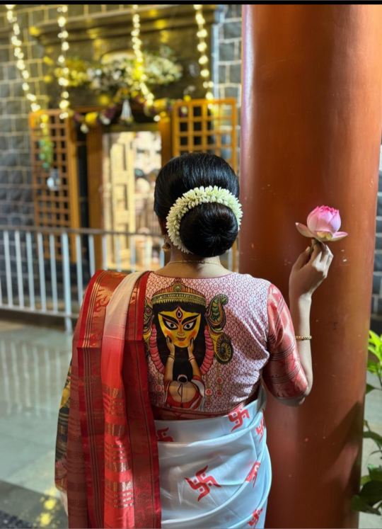 Durga Blouse Sindur khela