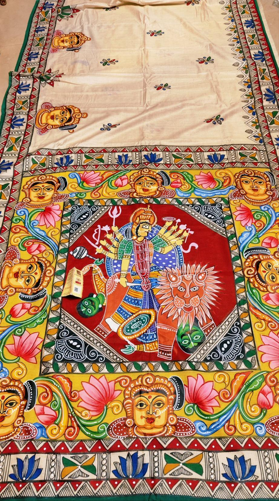 Durga Pattachitra saree