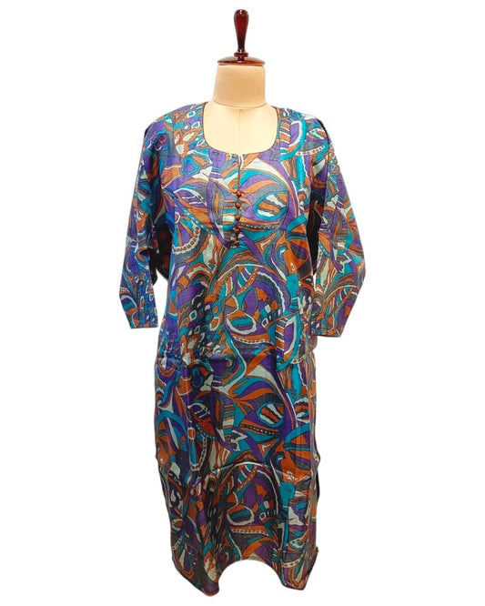 Handpainted Tussar Silk Kurtis