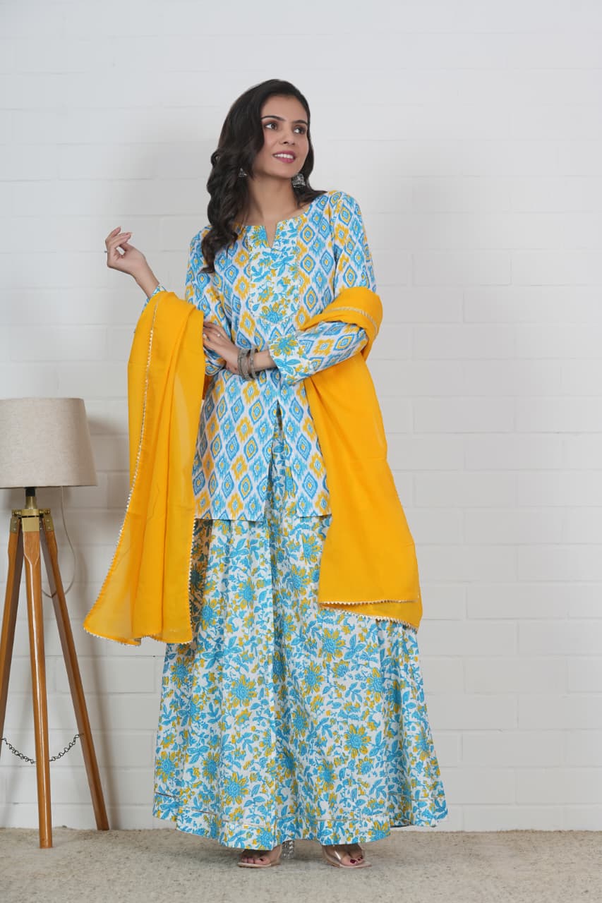 Navratri Mul Cotton floral Comfort Fit Lehenga Set