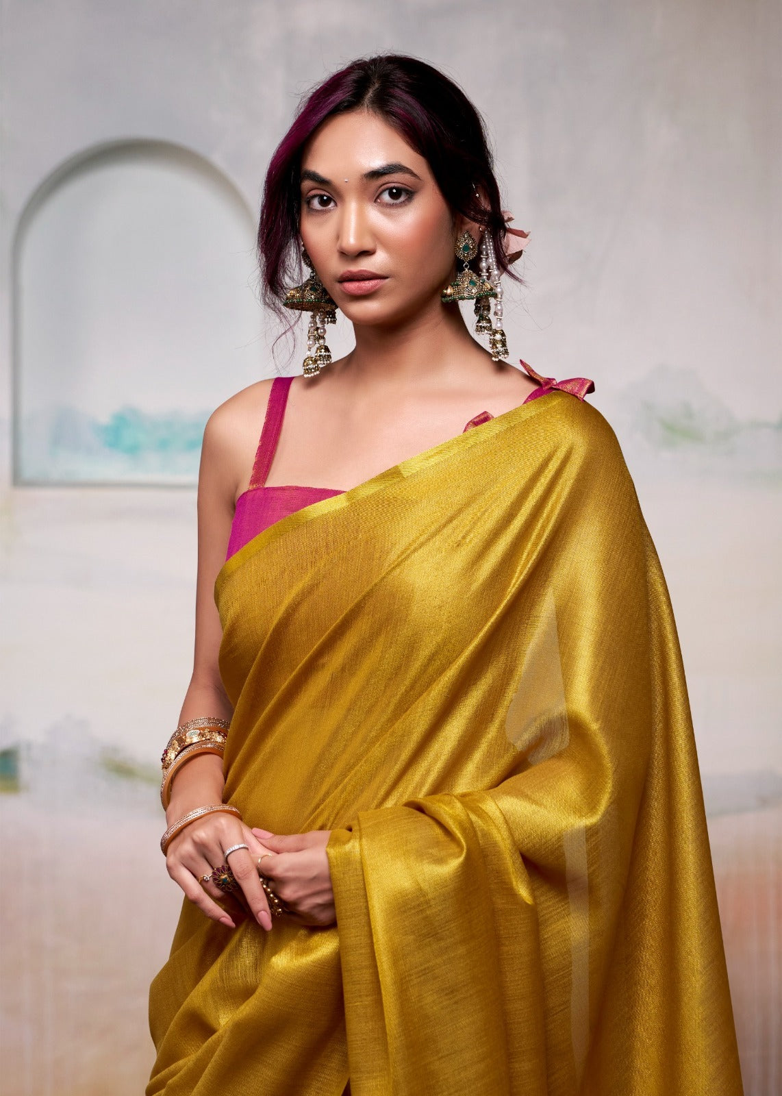 Golden Tissue Silk Saree