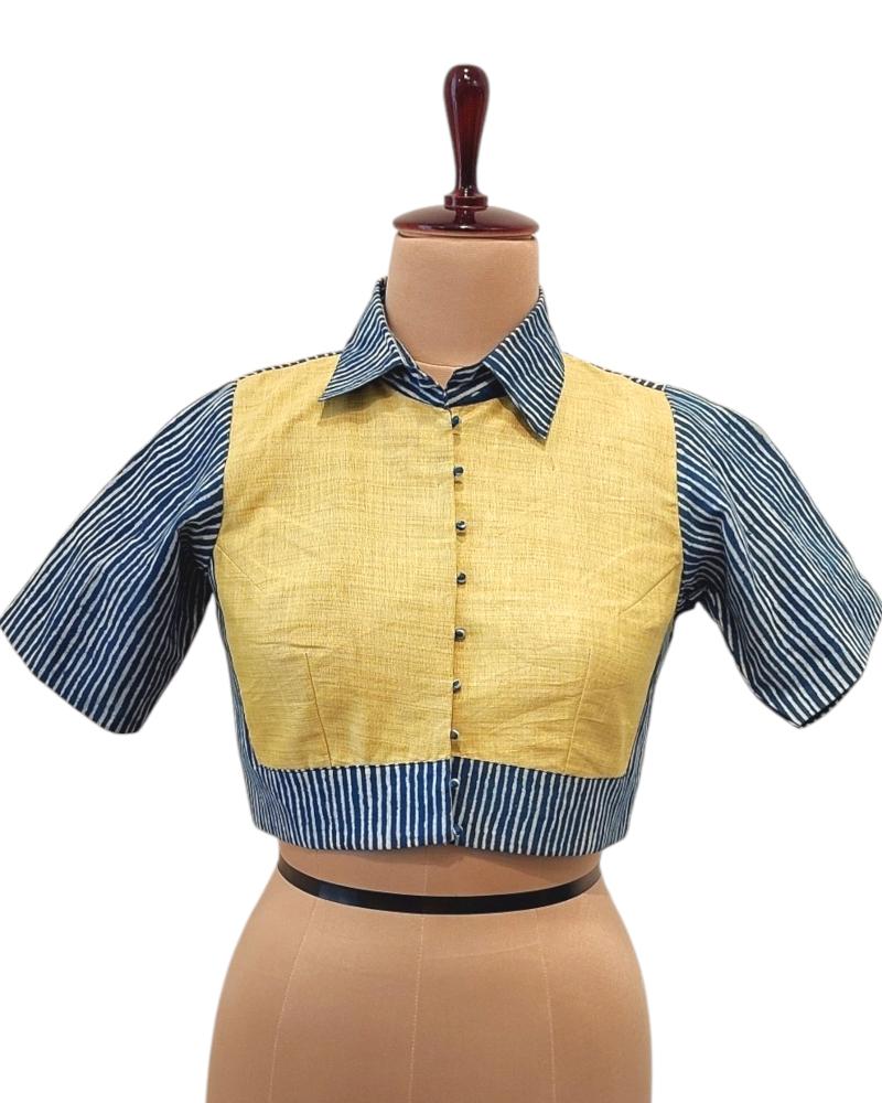 Shop our Handloom designer custom fit blouses. Get the perfect, bespoke fit for sarees &amp; lehengas. Shop the latest trends in readymade designer blouses and made-to-order styles. Shop now and experience luxury tailoring.