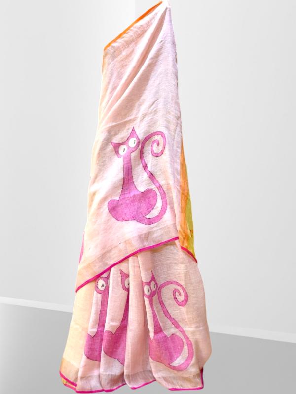 Jamdani Cat Saree