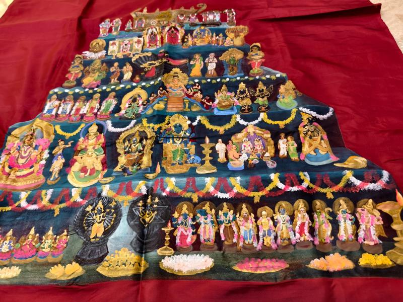 Handpainted Silk Saree