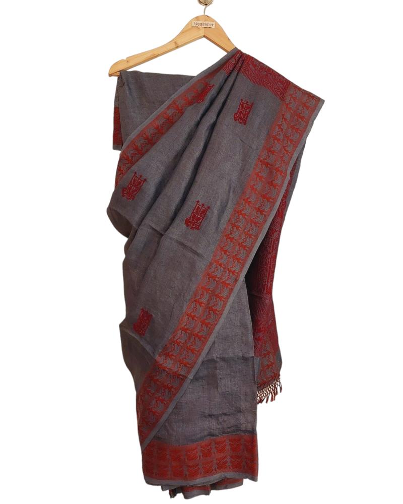 Kosa tussar silk saree