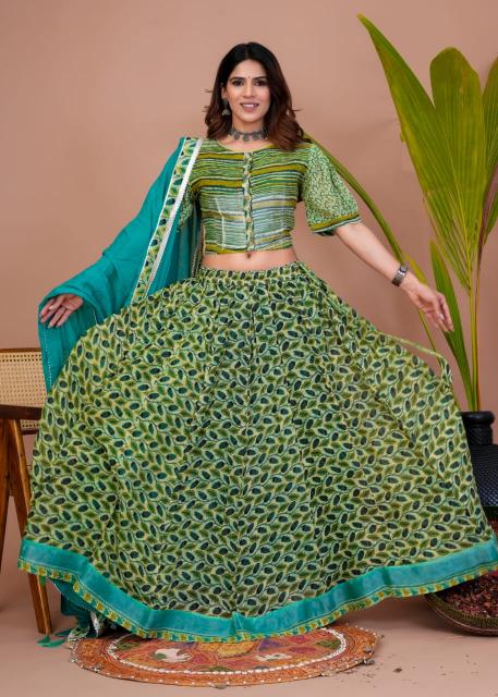 Diwali Light green Lehenga set