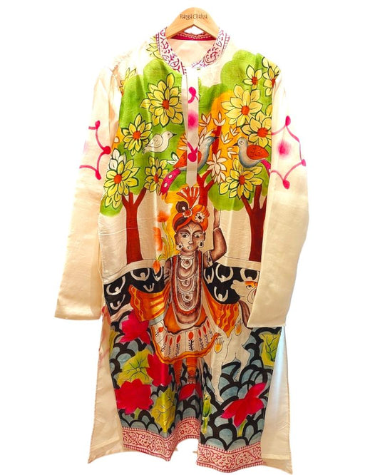 pichwai painting kurta for men