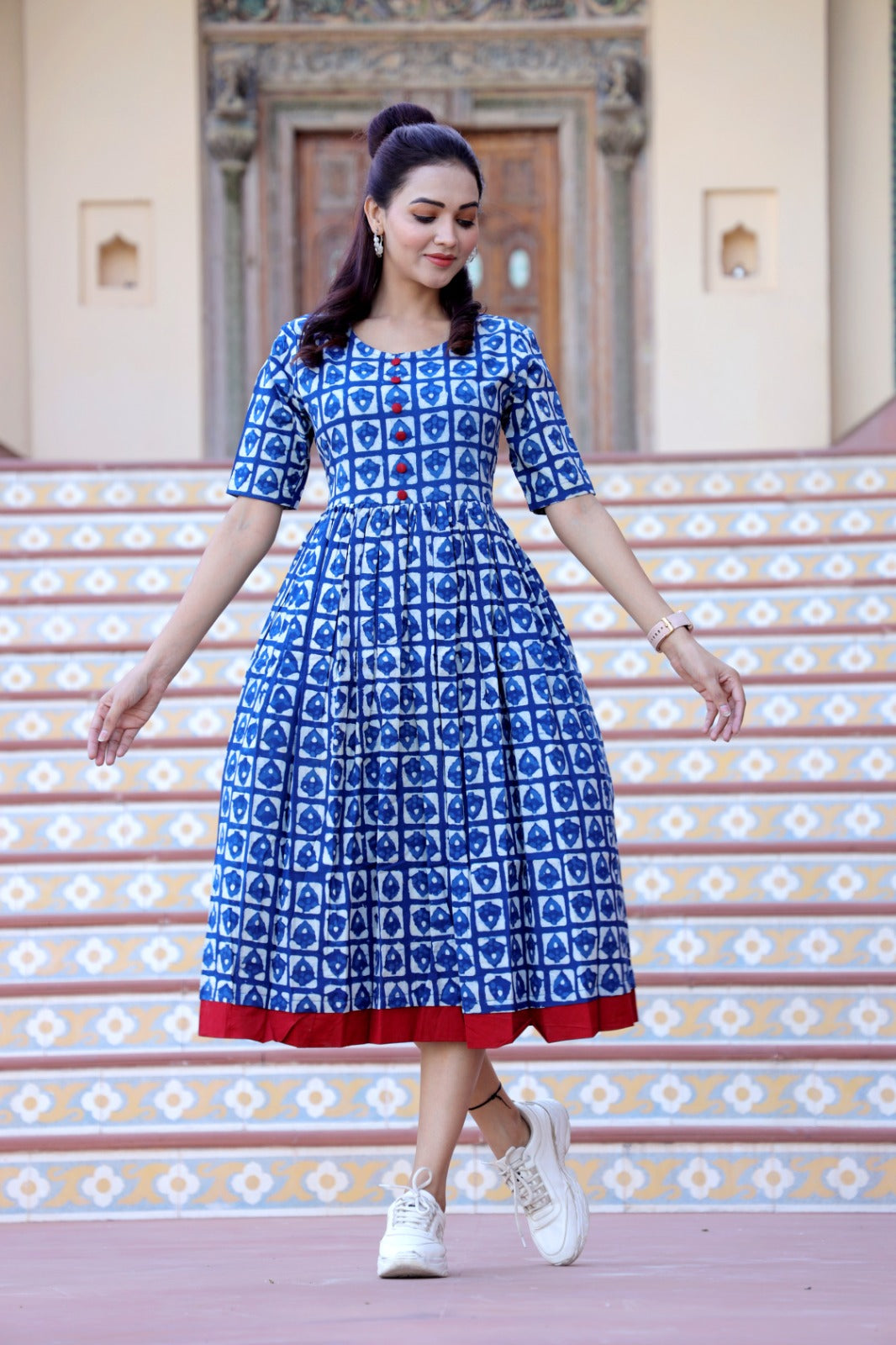 Indigo Cotton dress