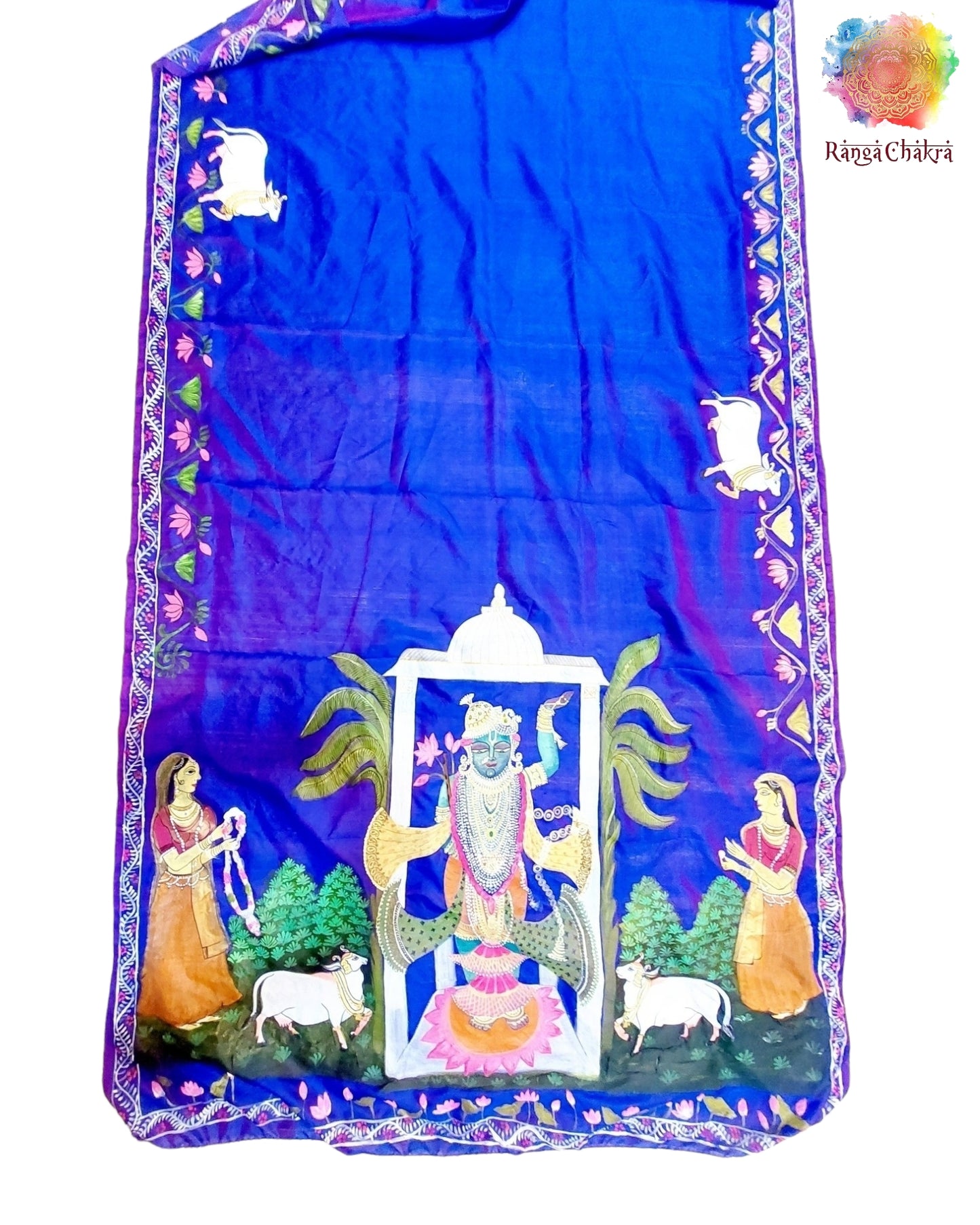 Pichwai silk saree