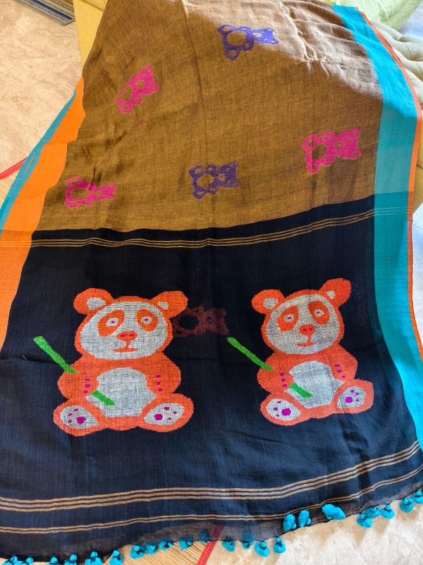 Panda bear Saree