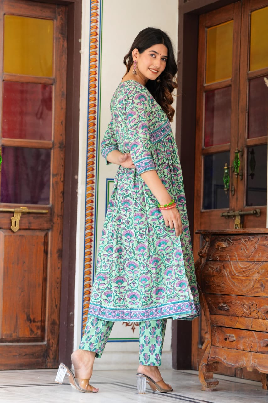 Pastel Cotton suits floral printed