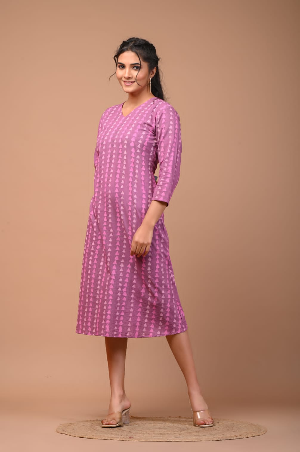 Pastel midi Cotton dress