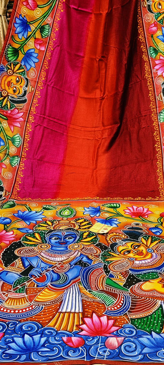 Pattachitra Mural Saree