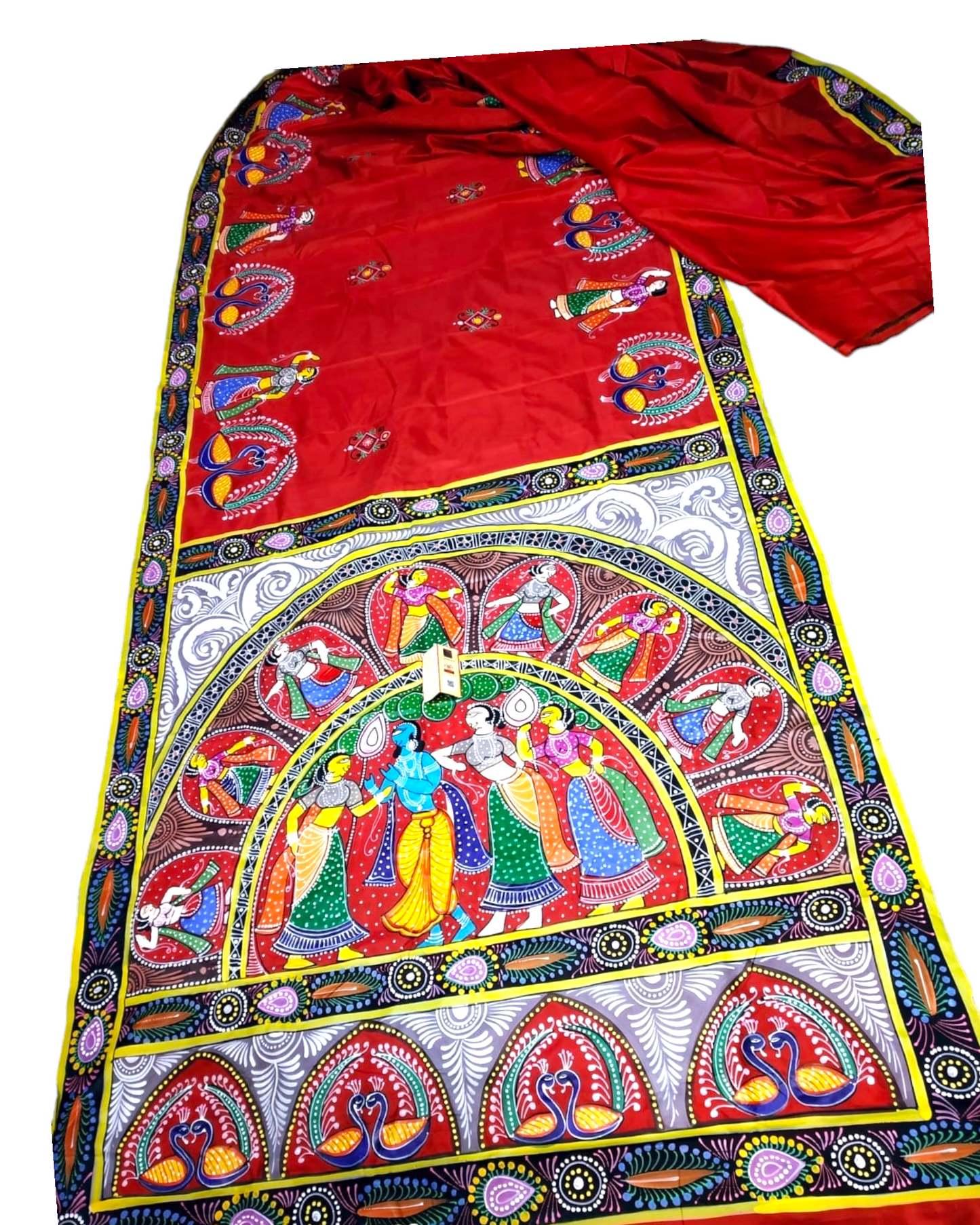 Pattachitra Handpainted saree 