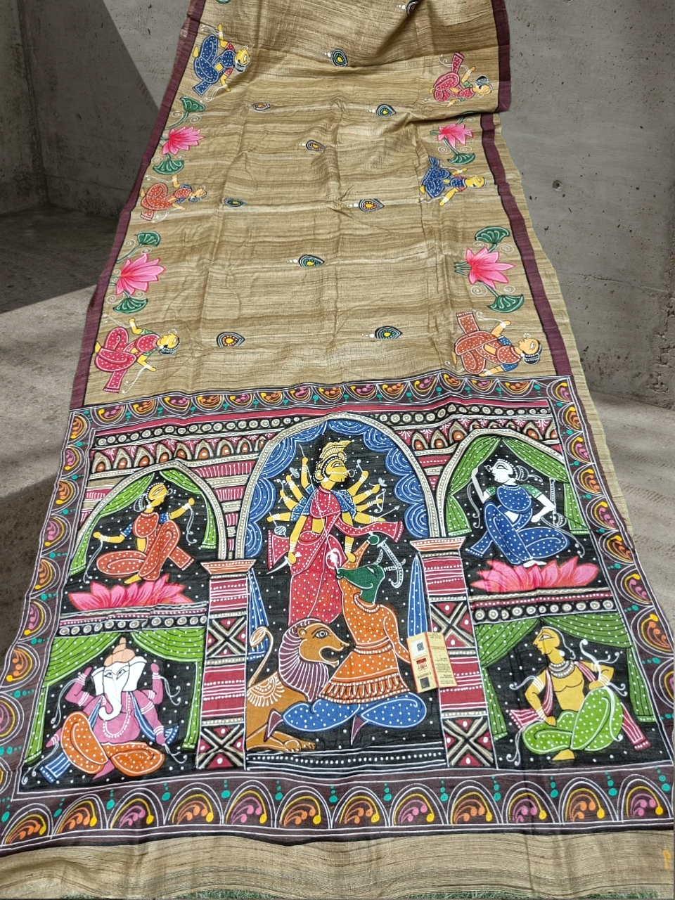 Pattachitra Painting saree