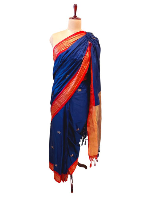 Blue Pre-Stitched Ready to Wear Saree