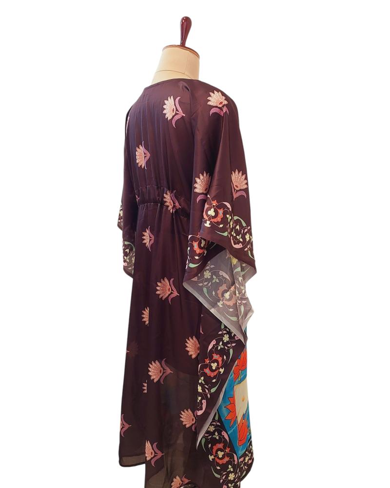 Pichwai Cow Printed long Kaftan