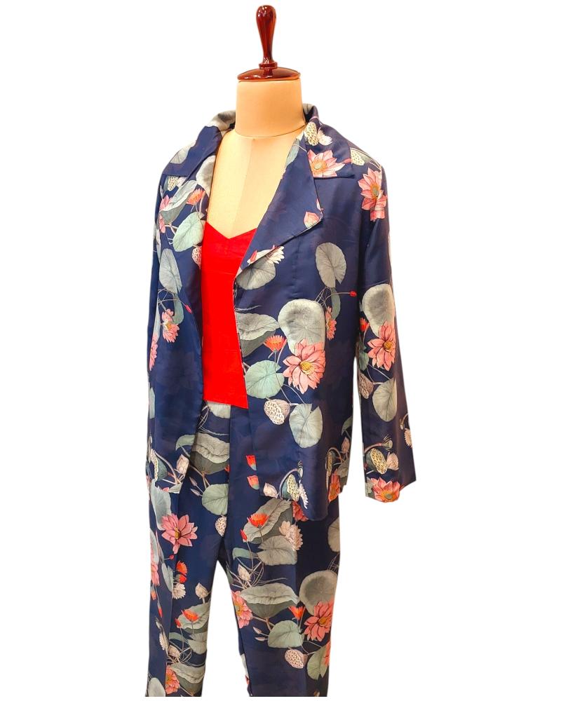 co ord sets women, linen co ord set, silk co ord set,printed coat set for ladies, coat set for women, trousers casual coord set for women