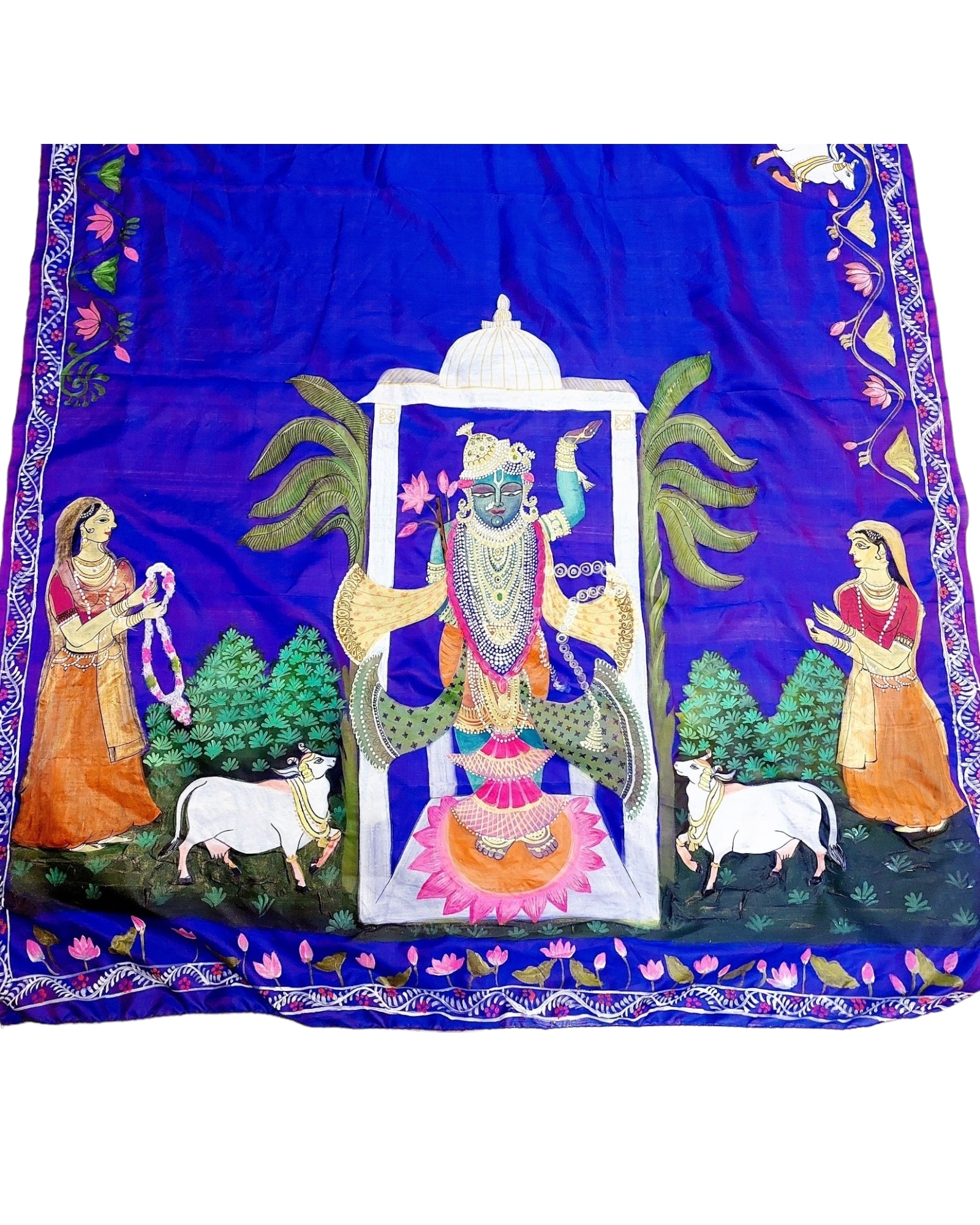 Pichwai silk saree