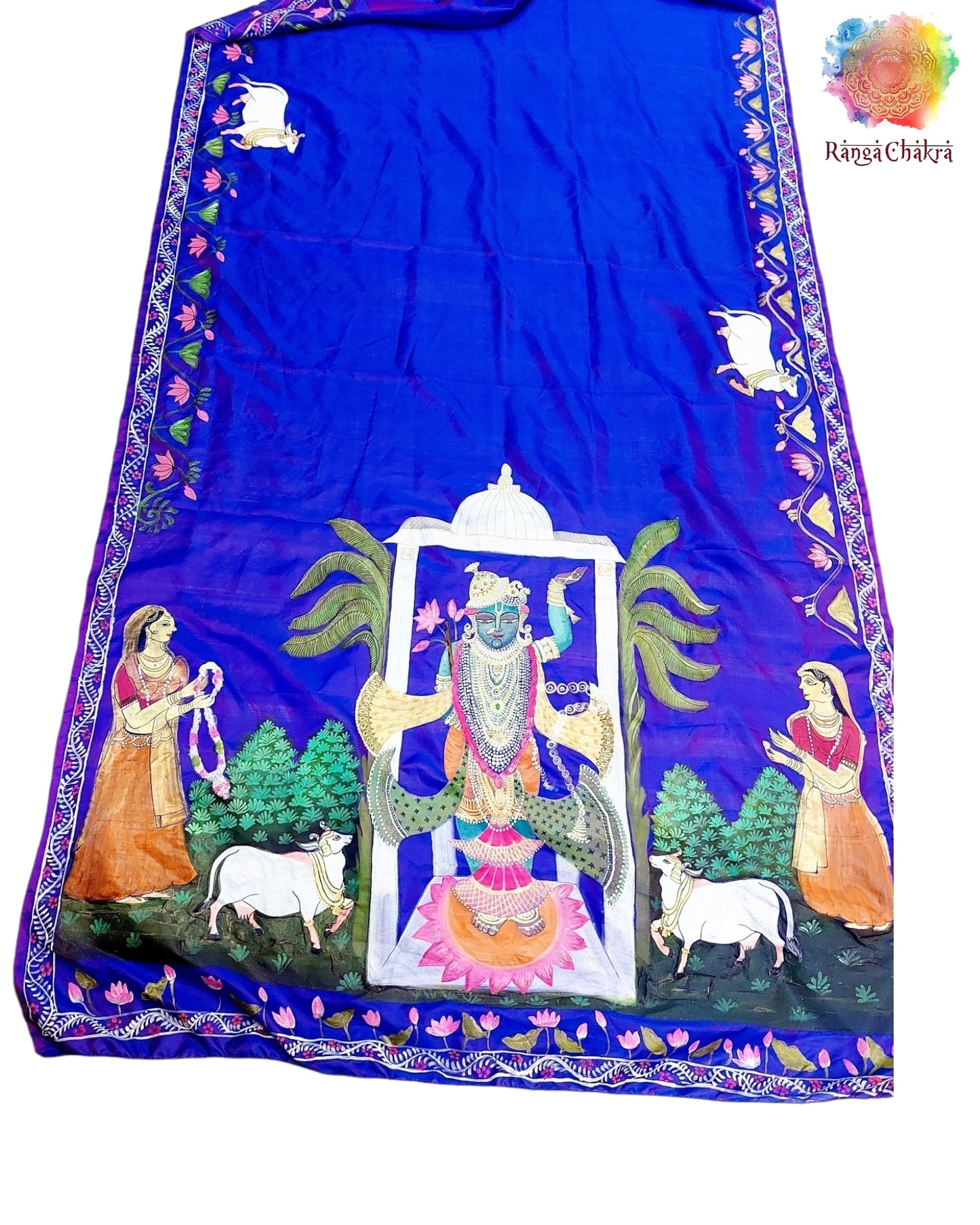 Pichwai silk saree