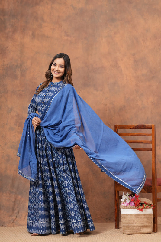 Indigo Lehenga 