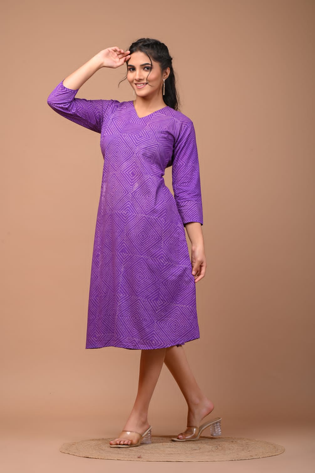 Purple cottondress