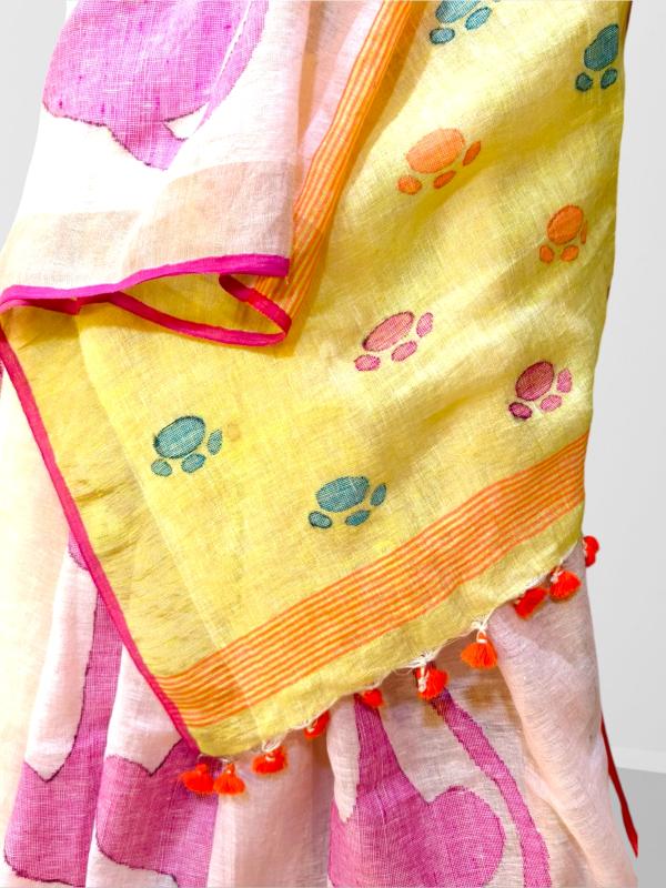 Quirky Cat Saree