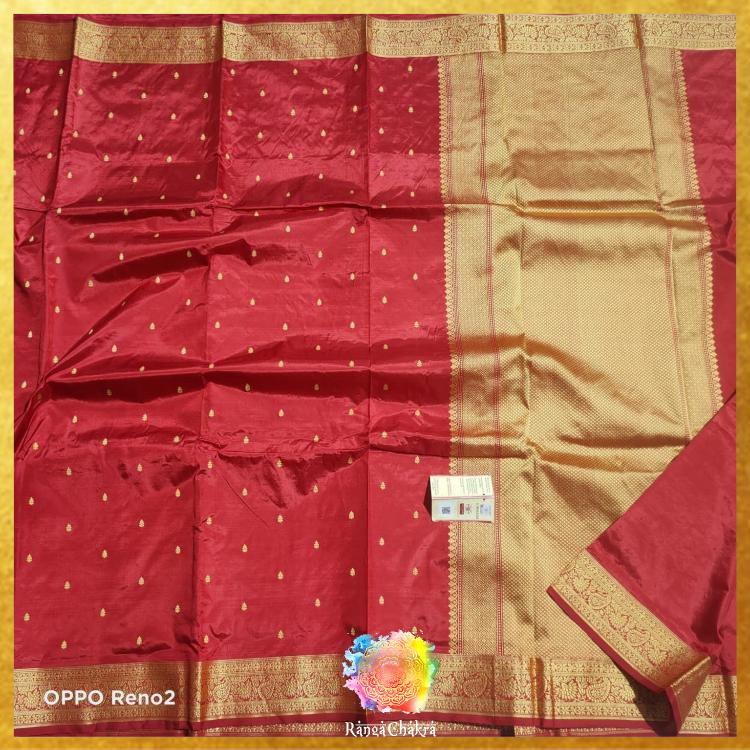 Weddings Red Banarasi silk saree