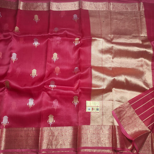 Organza silk sarees. Bridal orhanza silk saree