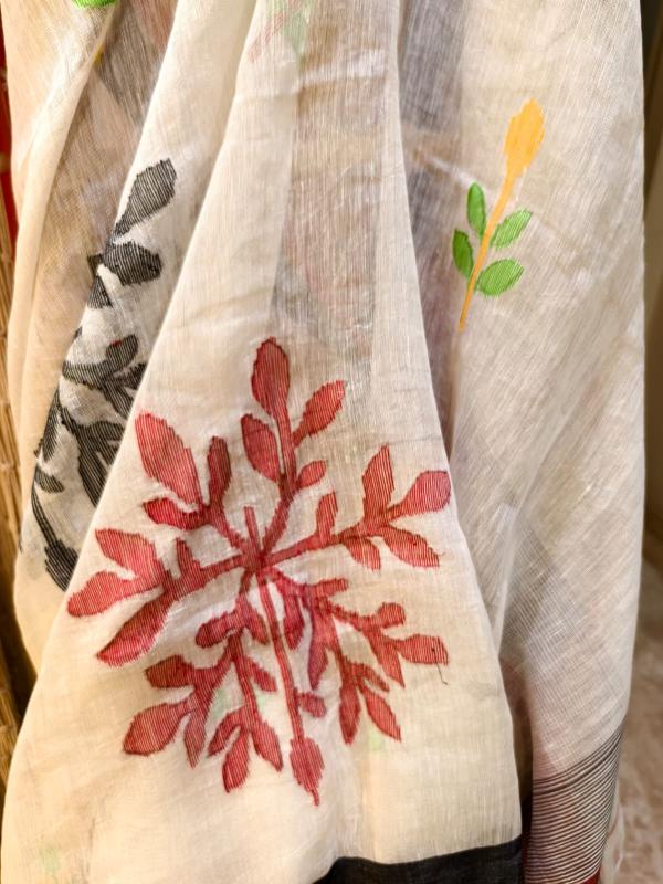 Resham Jamdani Silk saree