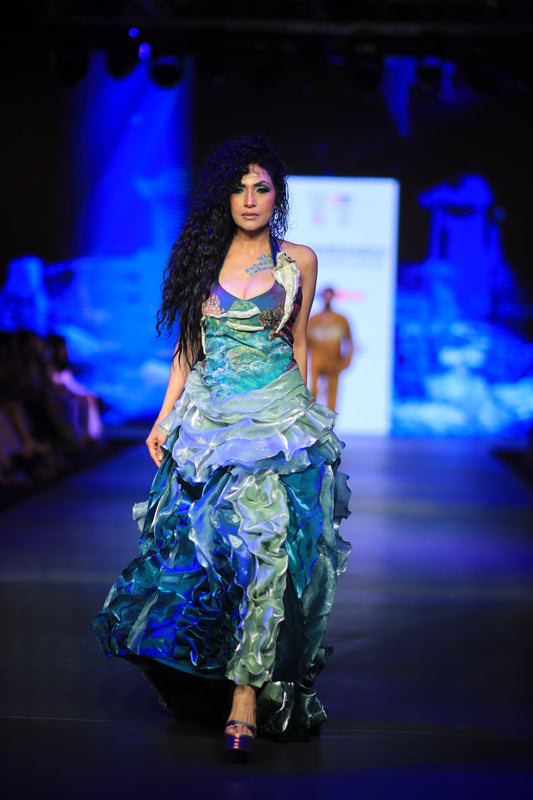 Samudra Manthan Wearable art Gown