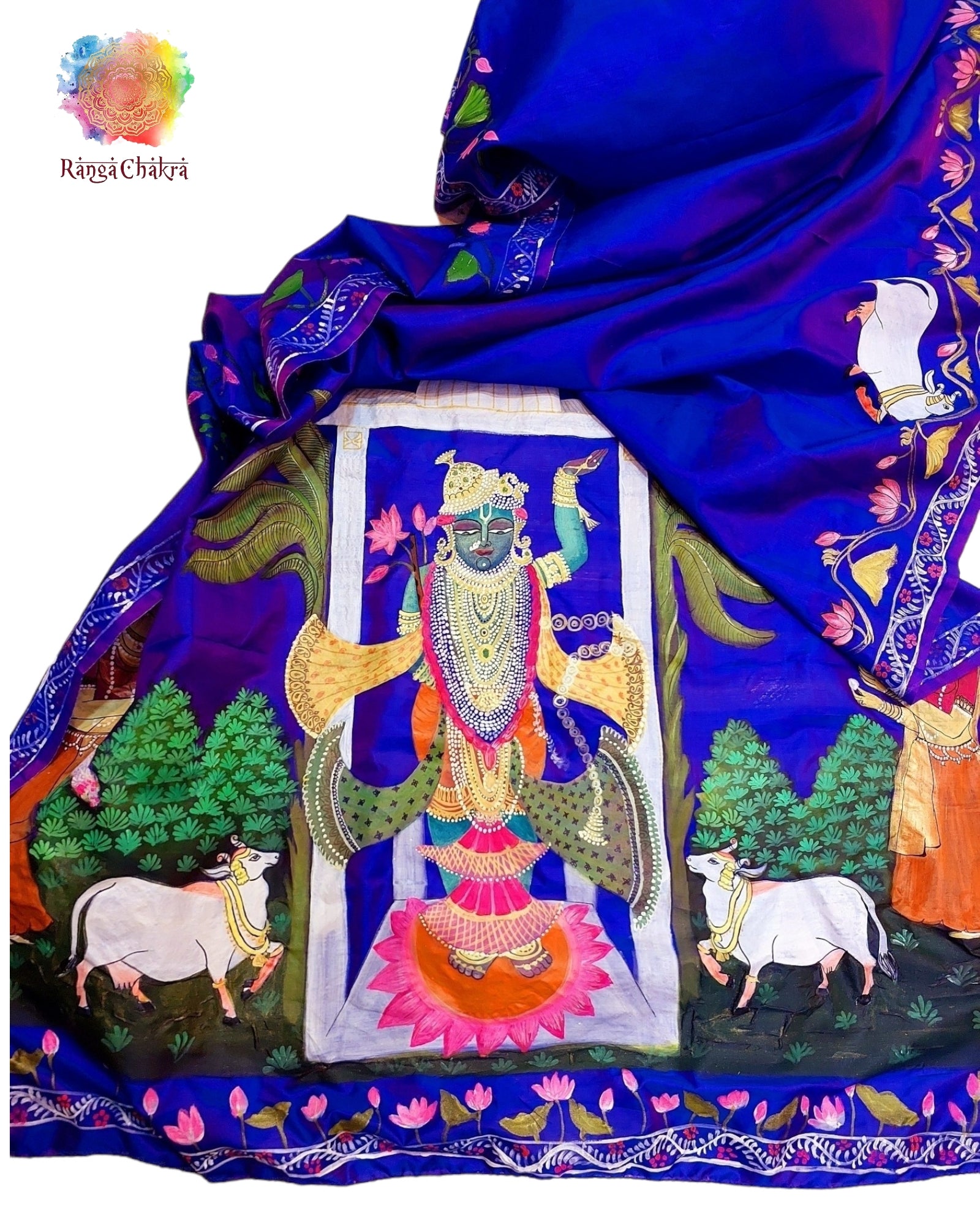 Pichwai silk saree