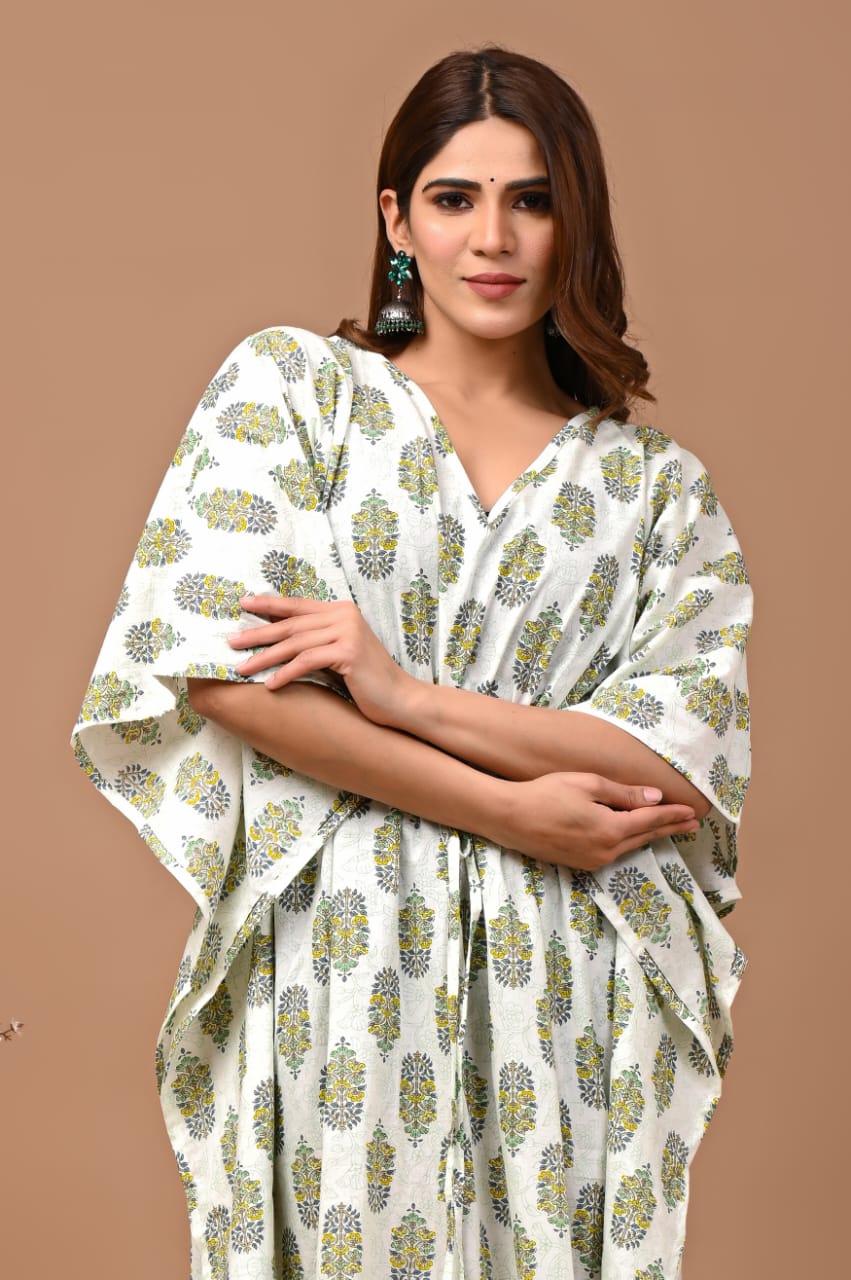 White Cotton kaftan