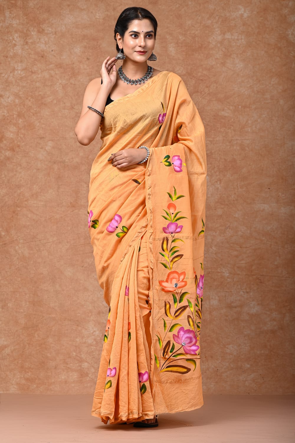 Handpainted saree