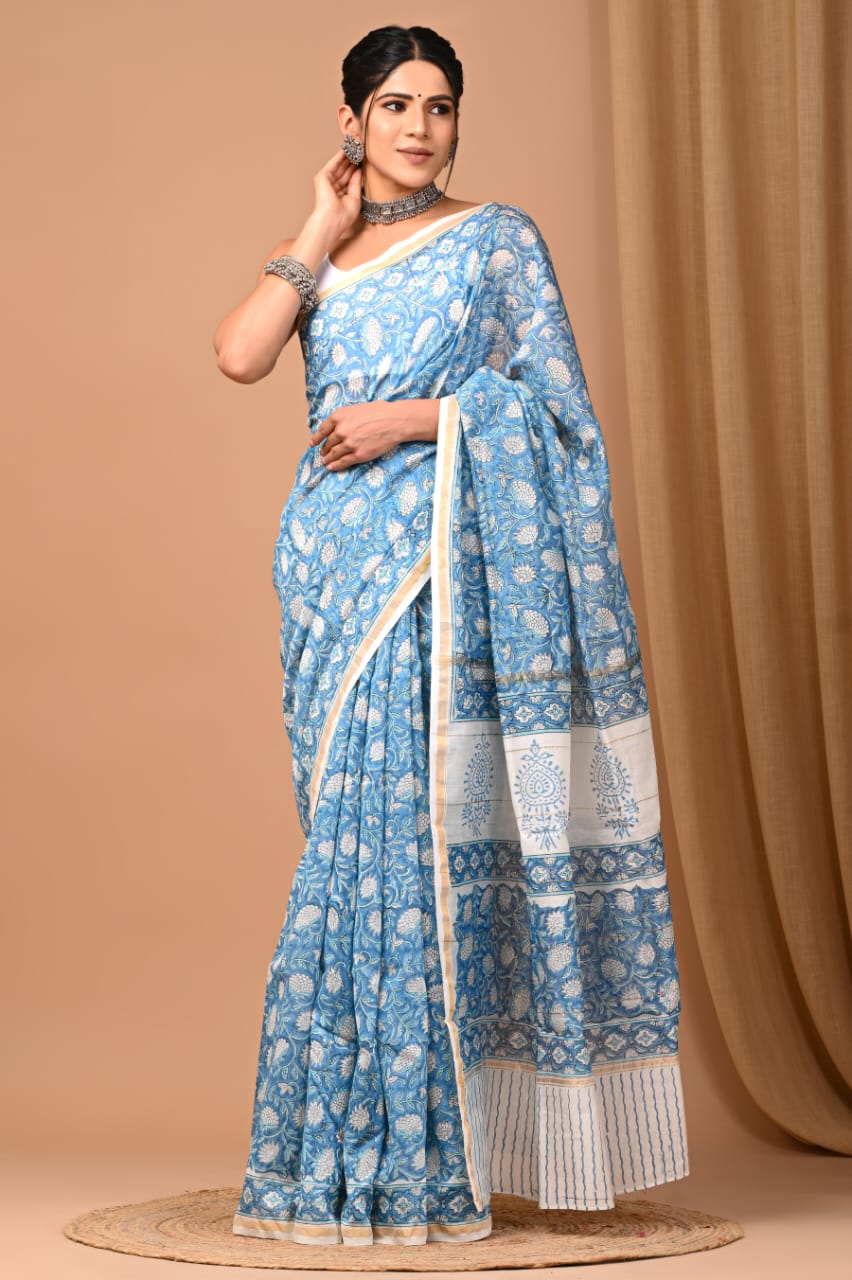 Chanderi silk saree