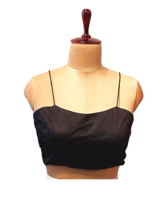 Black Spaghetti Blouse, Spaghetti Blouse, Readymade Spaghetti Bouse, Summer Blouses, Cotton Readymade Padded Blouse