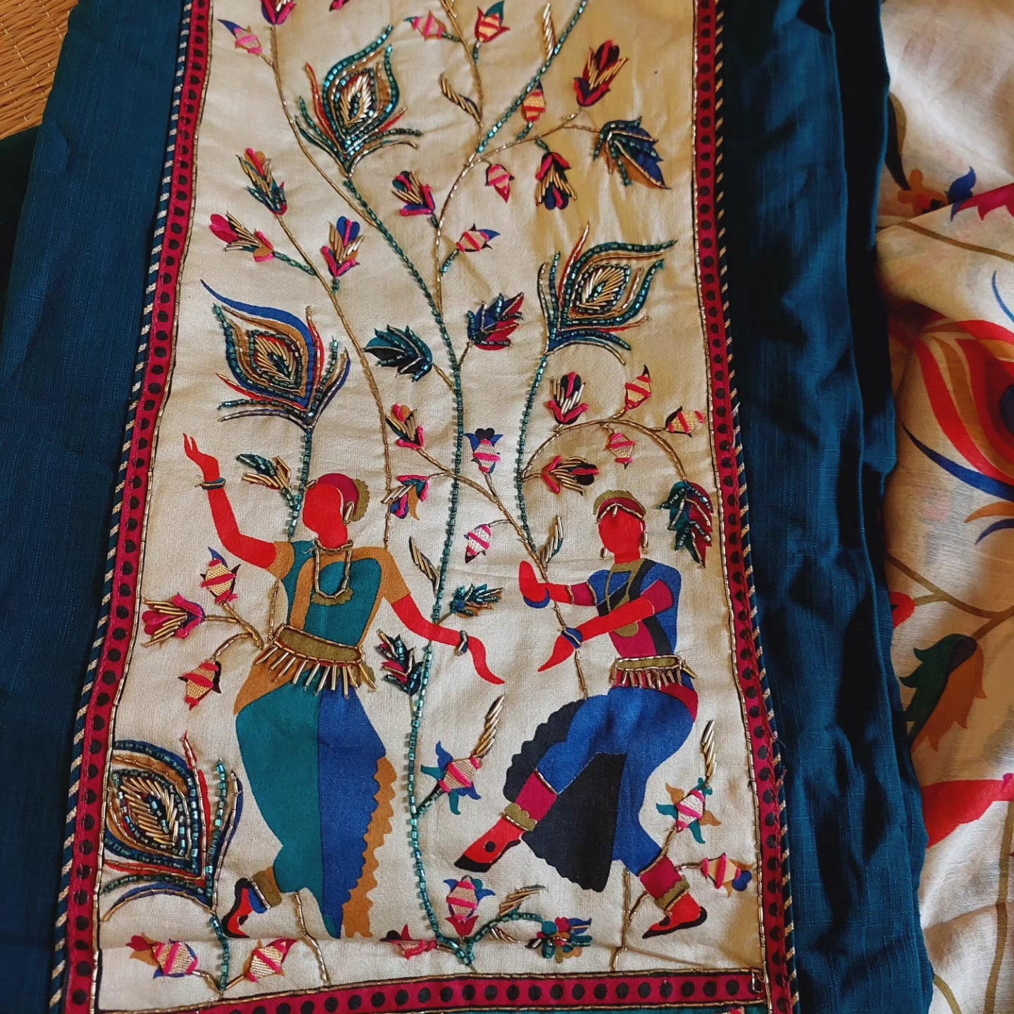 Natraj Handpainted kurta and Dupatta