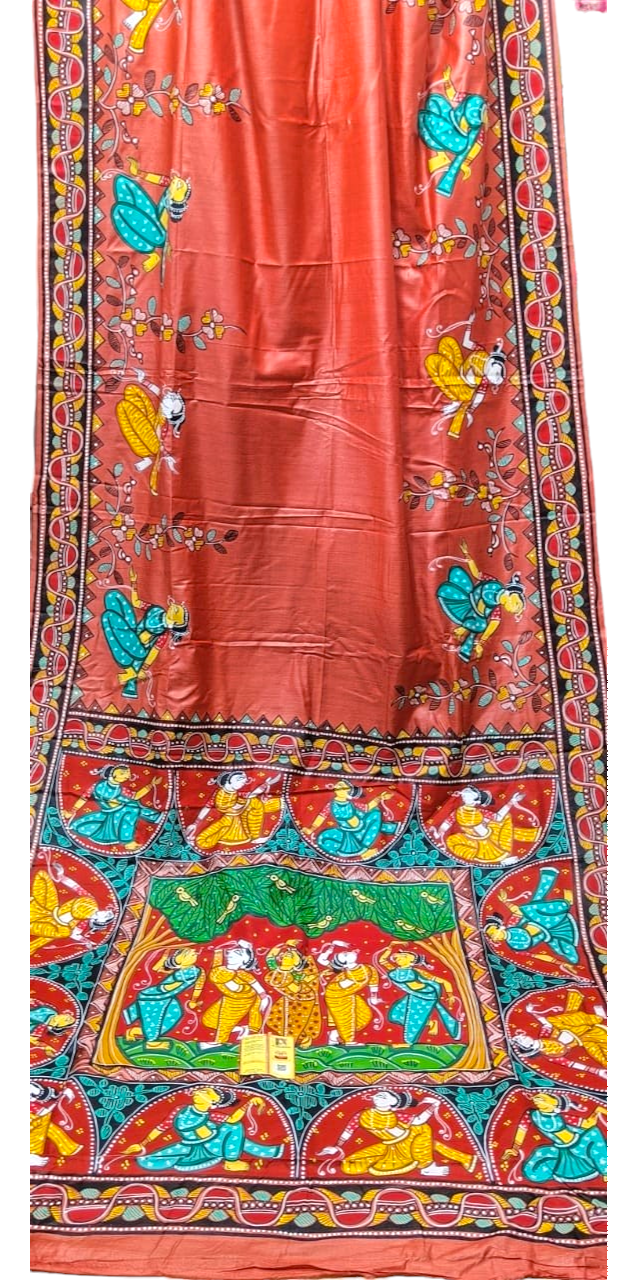 Pattachitra Silk saree