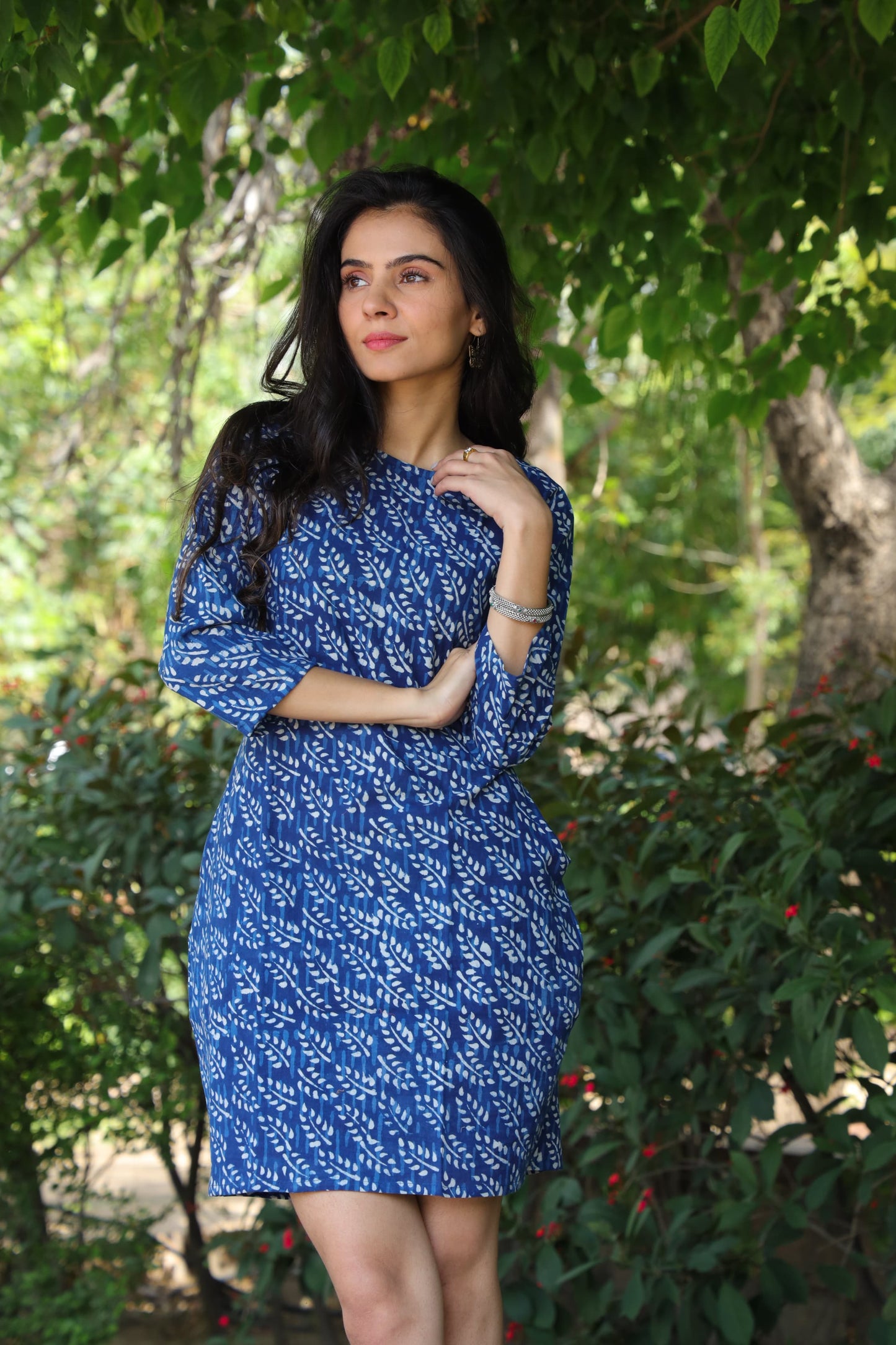 Shift dress in Indigo shade