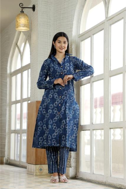 Indigo Kurta set