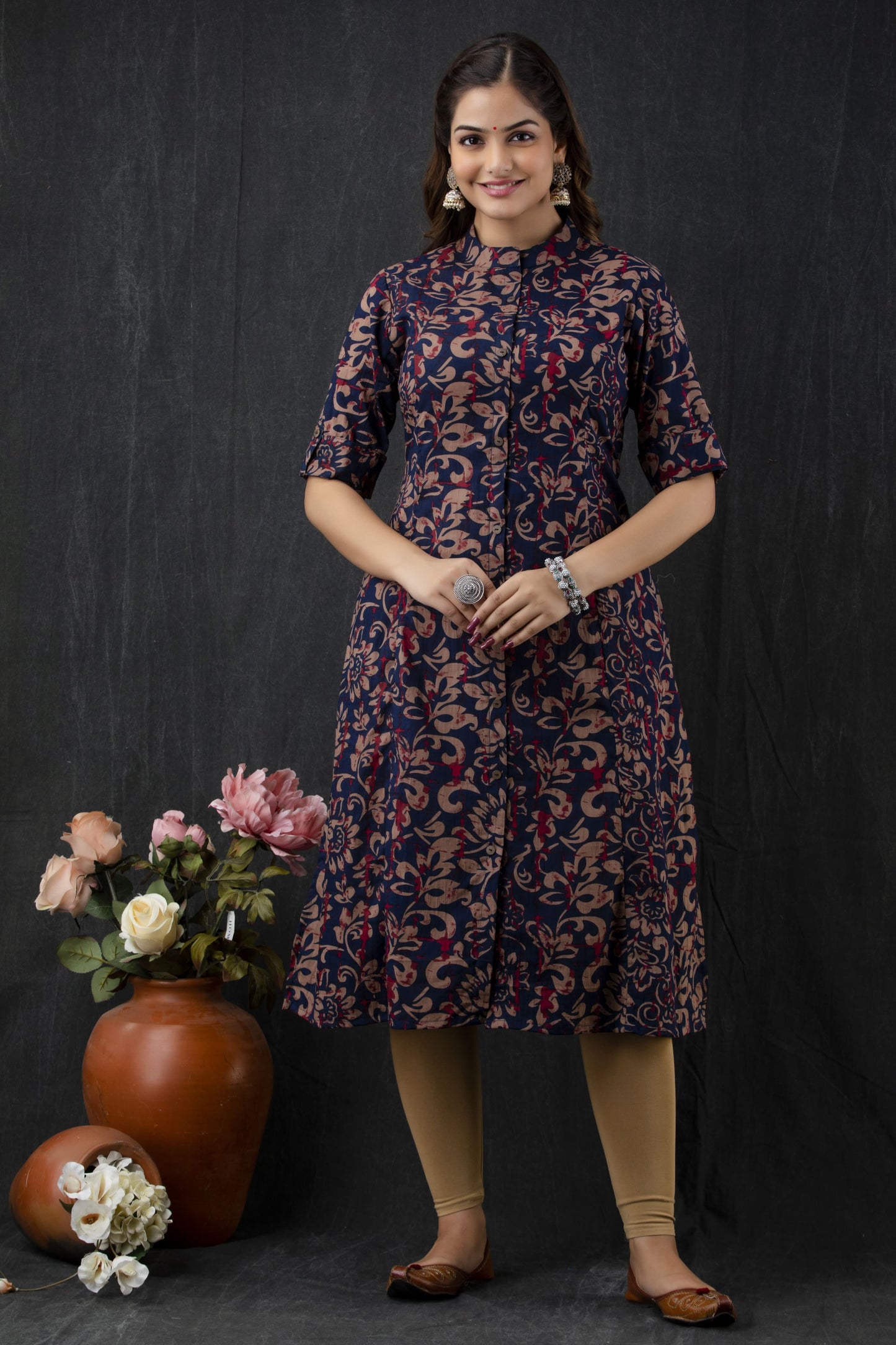 Floral Cotton Kurta