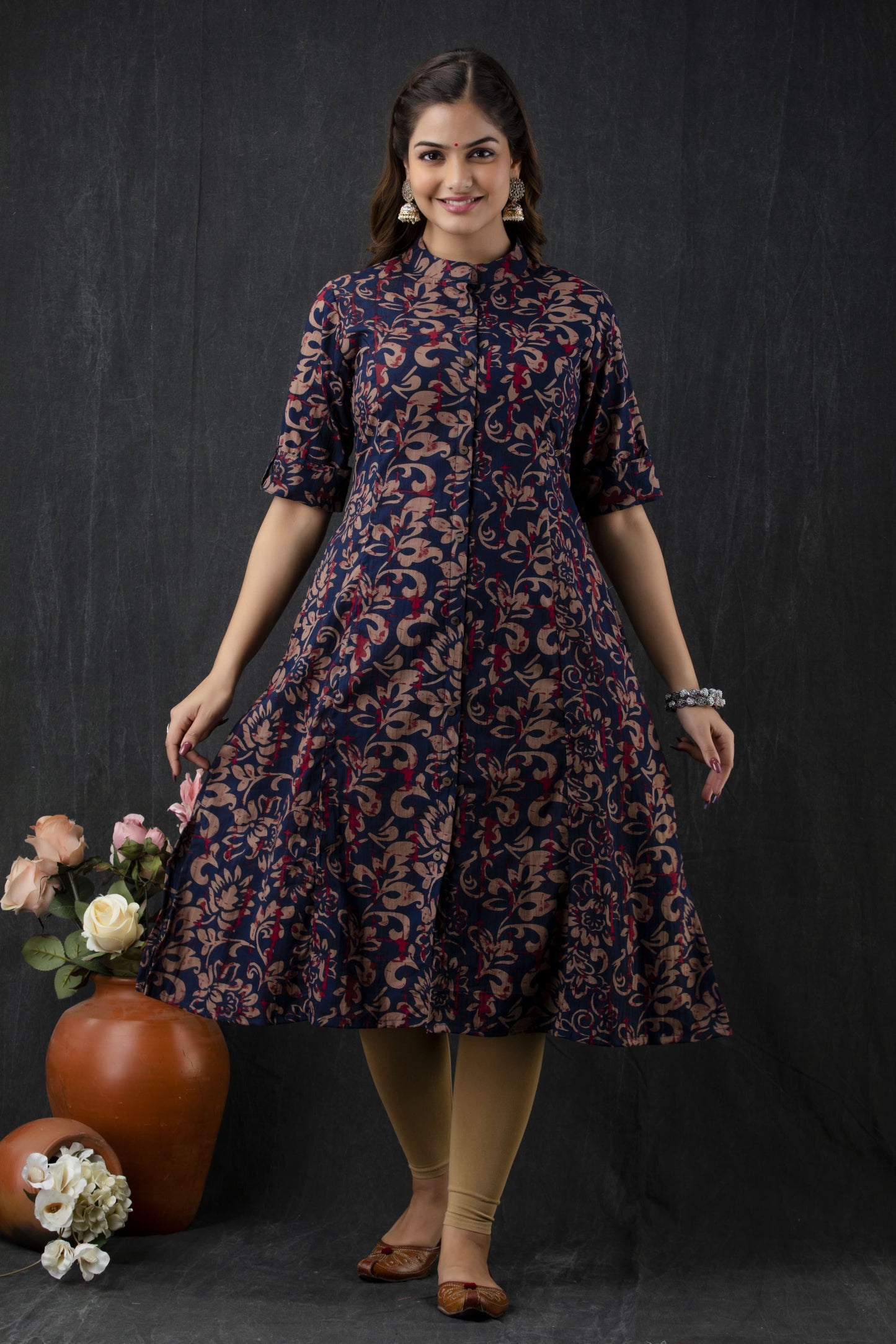 Floral Cotton Kurta