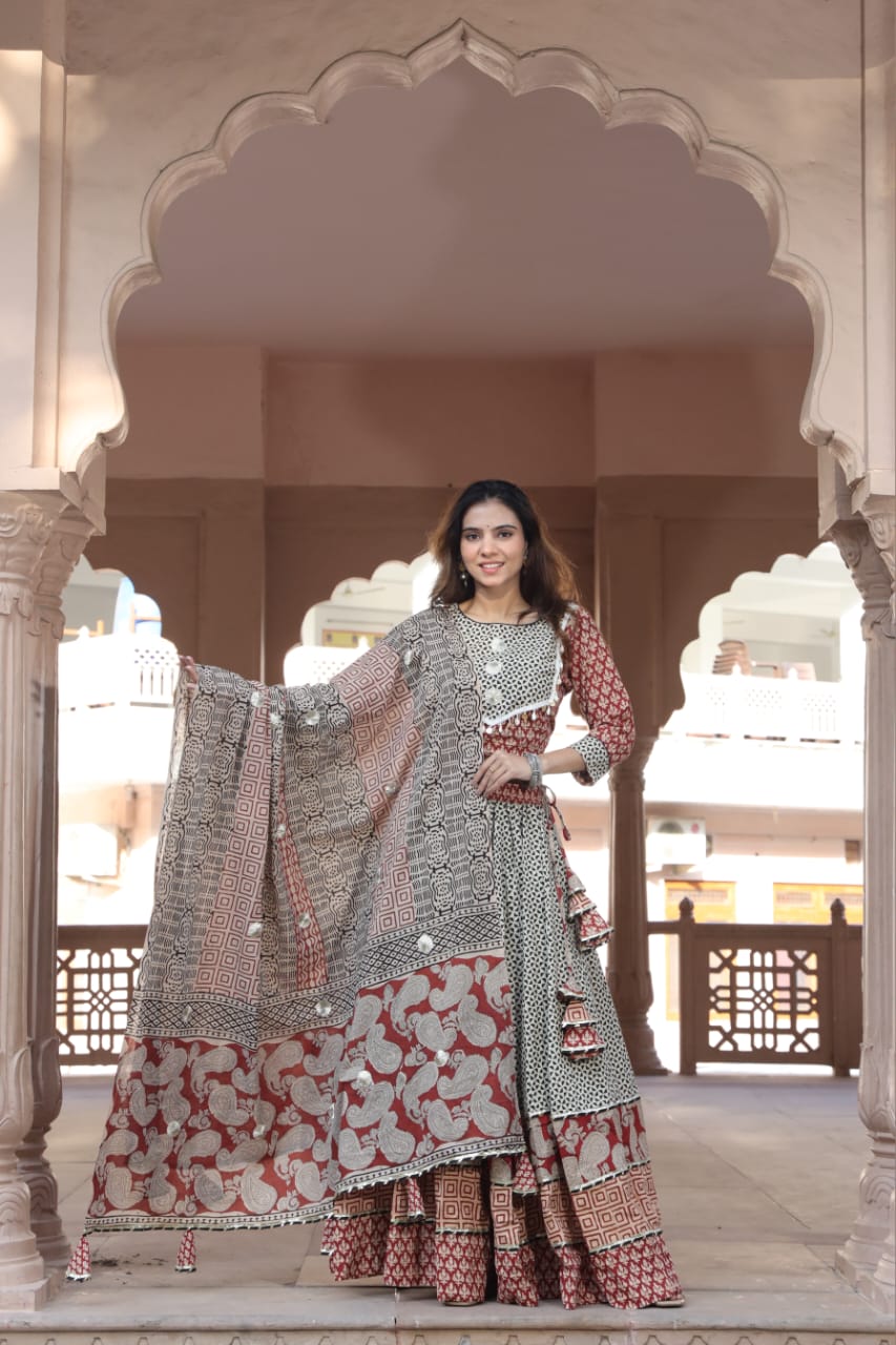 Abstract Lehenga Choli