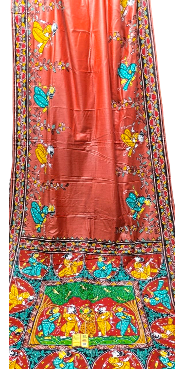 Pattachitra Silk saree