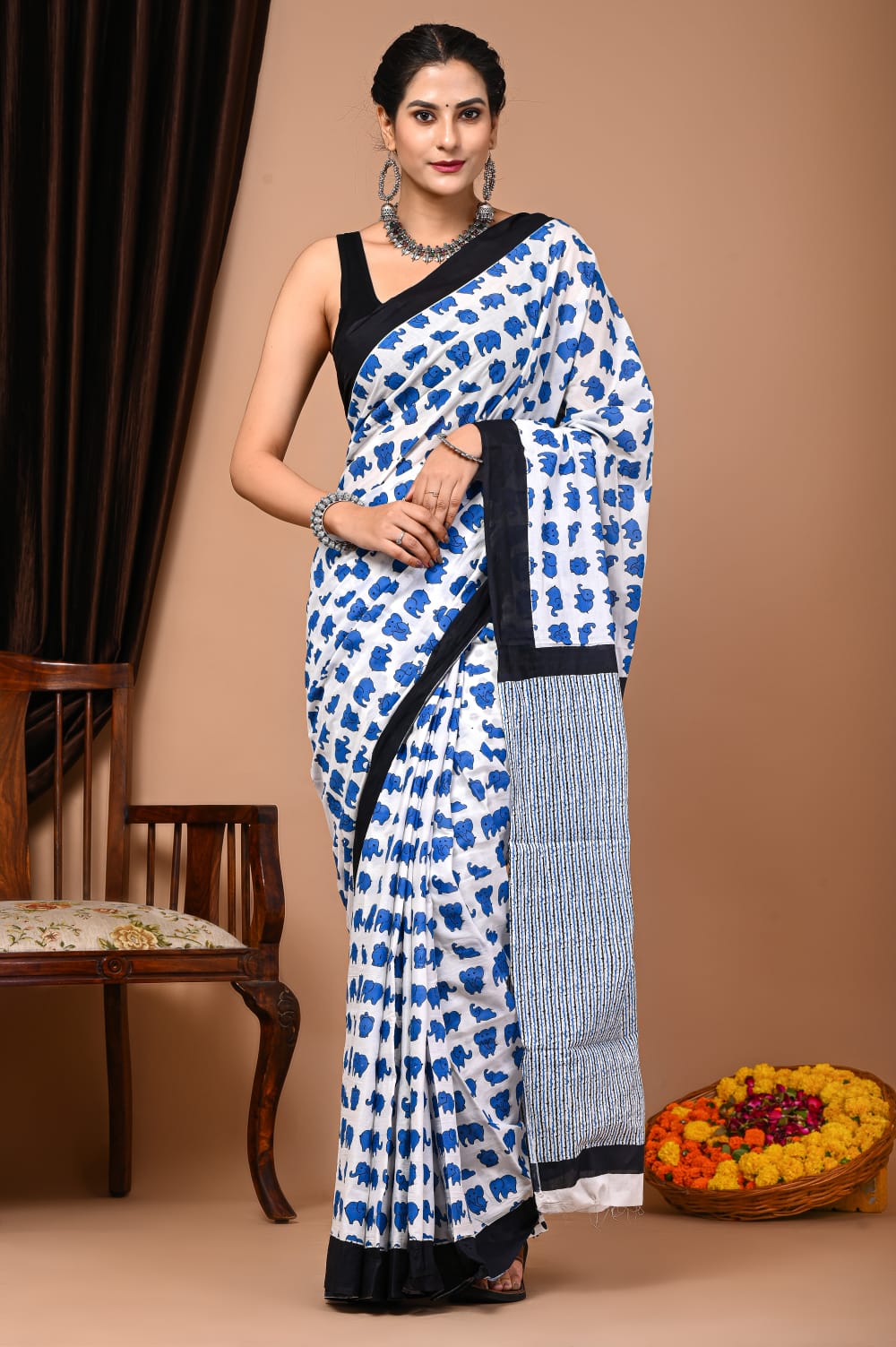 Quirky Mul Mul Cotton saree