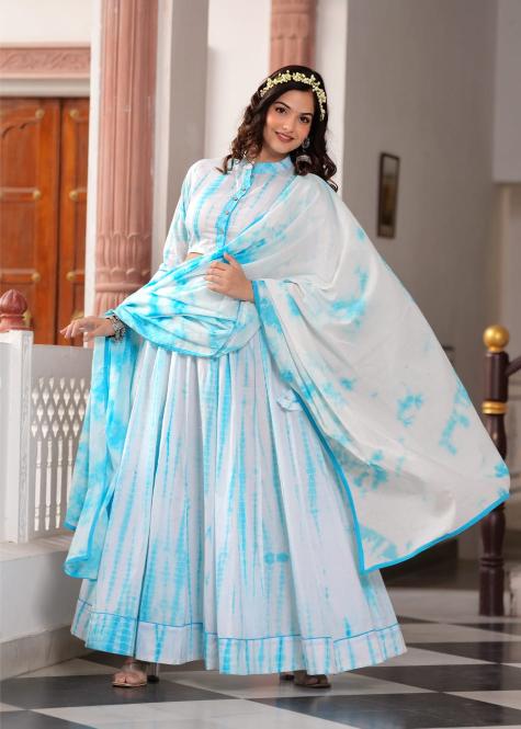 Navratri Mul Cotton Shibori dye Comfort Fit Lehenga Set