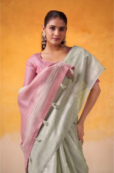 Sea green Silk Saree, sea green Tissue Silk saree, Durga puja Silk sarees, Handloom Tissue Silk saree, Sea green saree, Ranga Chakra Saree, Navratri Sarees, Tissue Sarees